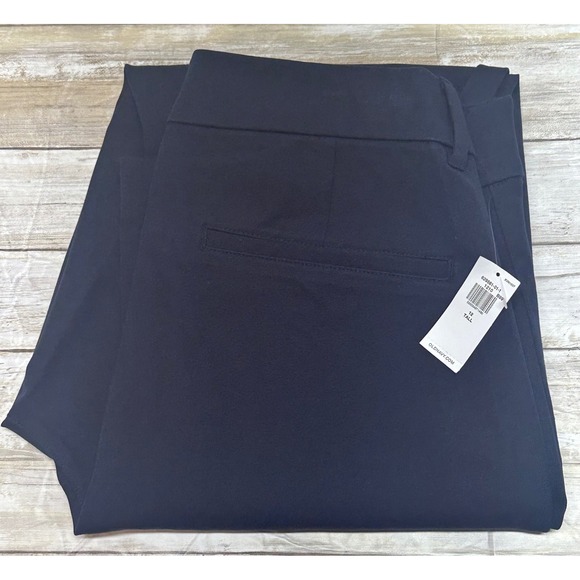 Old Navy Pants - OLD NAVY High Rise Pixie Straight Leg Pants Navy‎ Blue Size 12 Tall NWT